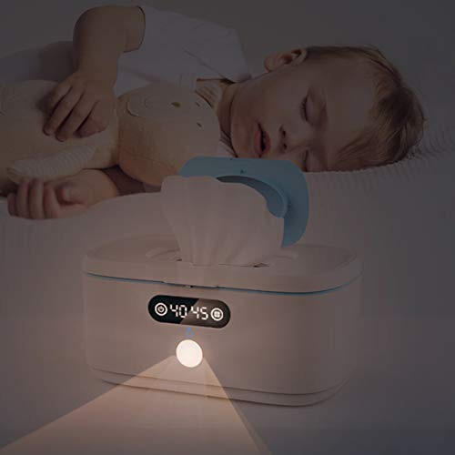 Bellababy Wipe Wamer for Vehicle and Home Use Baby Wet Wipes Dispenser and Diaper Wipe Warmer with Night LightTemperatur