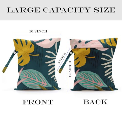 zcyxuuw Wet Bag Wet Dry Bag Wet Bag for Swimsuit Travel Beach Pool Diapers Dirty Yoga Gym Clothes Makeup Bag Waterproof