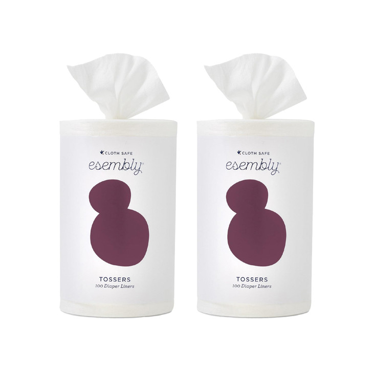 Esembly Tossers Disposable Bamboo from Viscose Diaper Liners for Cloth Diapers EarthFriendly FragranceFree ChlorineFree