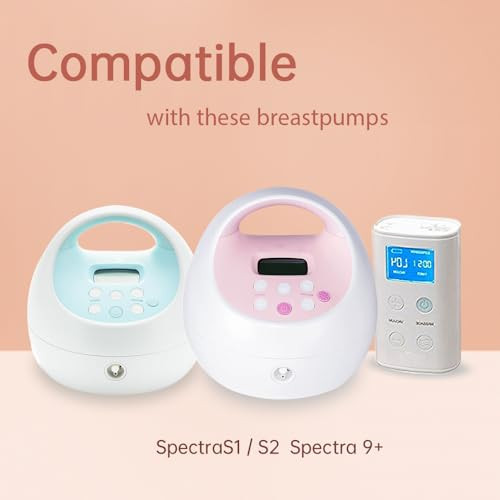 PumpMomus Breast Pump Parts for Spectra Replace Duckbill Valves Tubes Backflow Protector Membrane for Spectra S1 S2 9 Pl