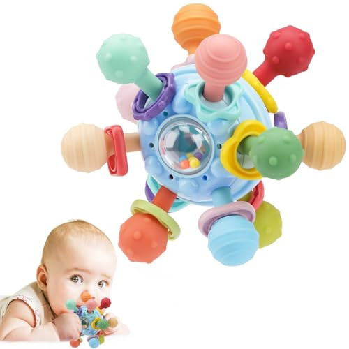 Baby Montessori Sensory Toys for 06 612 Months Baby Teether Teething Toys for Babies 0 3 6 9 12 18 Months Newborn Infant
