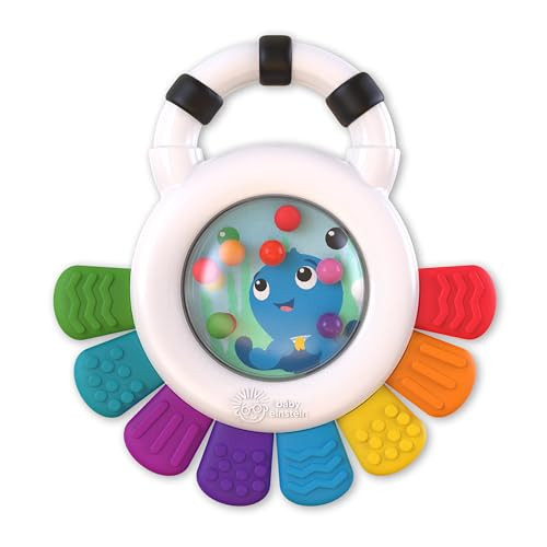 Baby Einstein Outstanding Opus The Octopus Sensory Rattle Teether MultiUse Toy BPA Free Chillable 3 Months up Multicolor