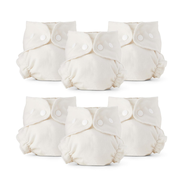 Esembly Cloth Diaper Inner Organic Cotton Fitted Diaper Soft UltraAbsorbant TrimFitting Layer to Pair with Waterproof Ou