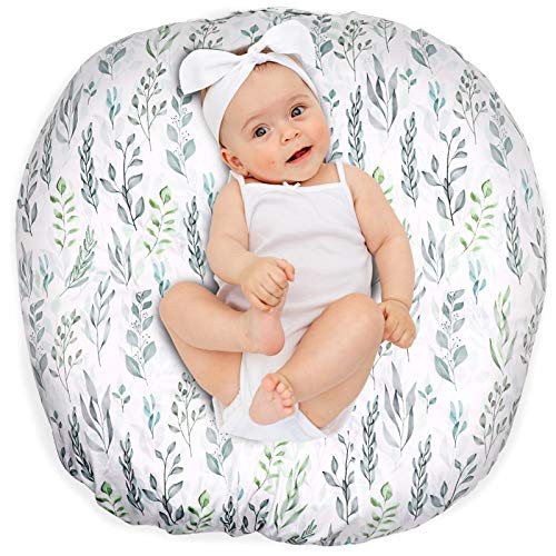 DILIMI Newborn Lounger Cover Removable Baby Lounger Cover Ultra Soft Comfortable Slipcover for Infant Lounger Pillow Gre