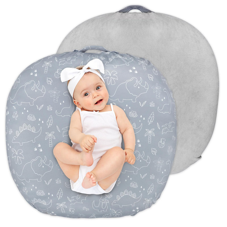 Newborn Lounger Cover Soft Comfortable Baby Lounger Cover 1 Pack Reversible Removable Slipover for Infant Lounger Pillow