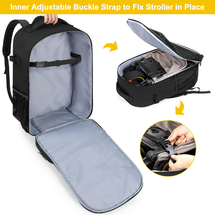 GRAOSO Travel Bag Compatible with Doona Liki Trike S3 S5 Folding Toddler Tricycle Storage Backpack Stroller Bag with 3 C