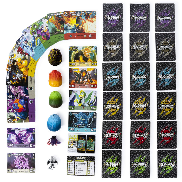 Dragamonz Ultimate Dragon 6Pack Collectible Figure and Trading Card Game for Kids Aged 5 and Up