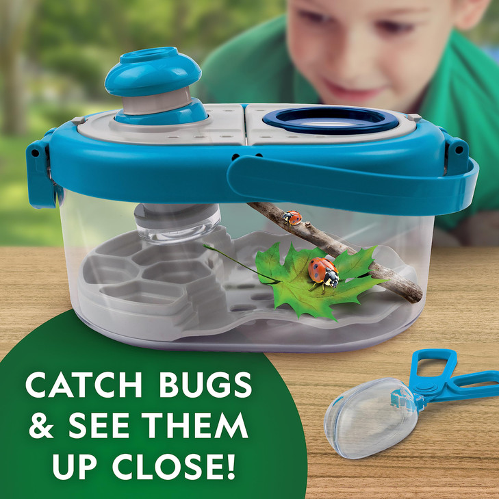 National Geographic Bug Catcher Kit for Kids Kids Bug Habitat with Magnified Viewer Bug Catcher Tweezers Learning Guide
