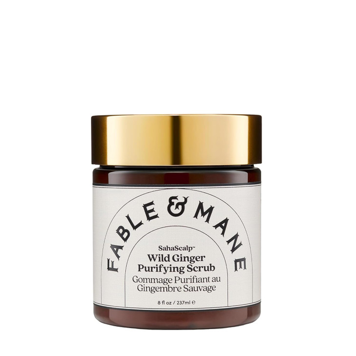 Fable Mane Wild Ginger Purifying Scrub For a Flaky Itchy or Dry Scalp Gentle Exfoliating Cleansing Detox Treatment