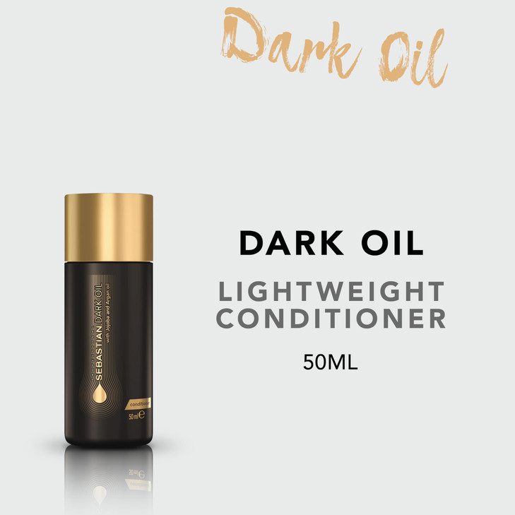 Sebastian Professional Dark Oil Lightweight Conditioner Infused with Jojoba Argan Oil Travel Size 1 fl oz