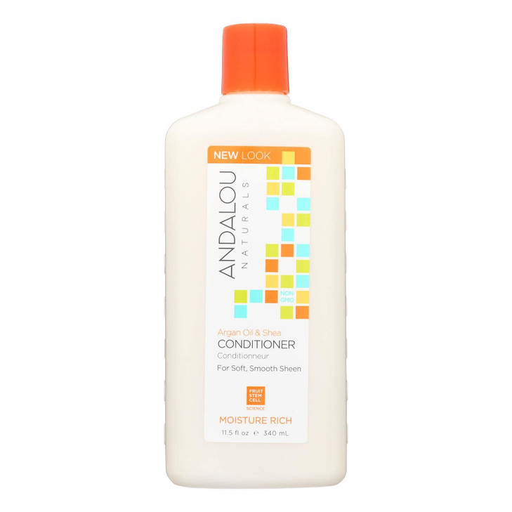 Andalou Naturals Conditioner Moisture Rich Hair Conditioner 115 Oz Argan Oil Shea Butter Avocado Oil Vitamin E Moisturiz
