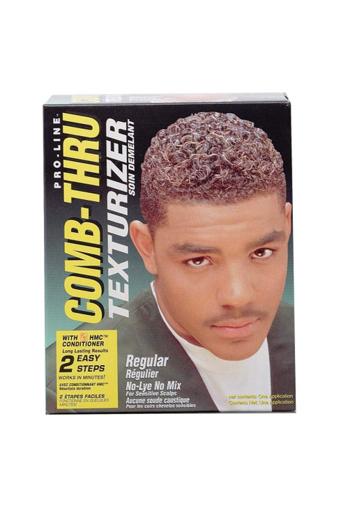 Pro Line Comb Thru Texturizer With HMC Conditioner 2 Easy Steps No Lye No Mix Regular by Comb Thru