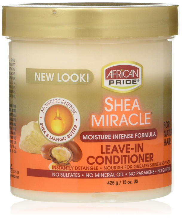 African Pride Shea Butter Miracle Leavein Conditioner 15 Ounce