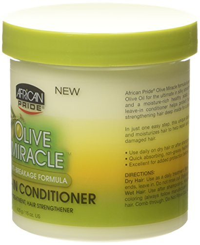 African Pride Olive Miracle Leavein Conditioner 15 Ounce