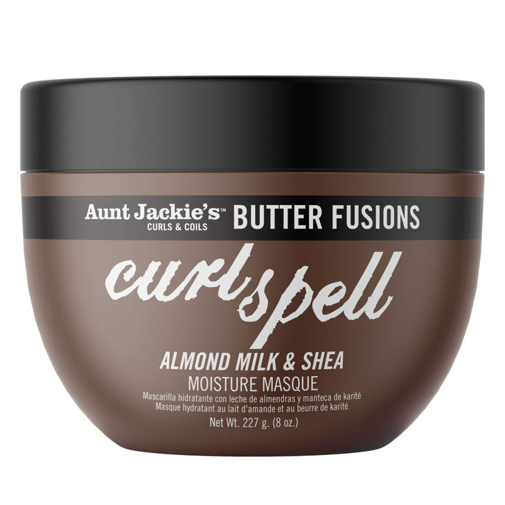 Aunt Jackies Butter Fusions Curl Spell Almond Milk Shea Hair Moisture Conditioning Masque 8oz