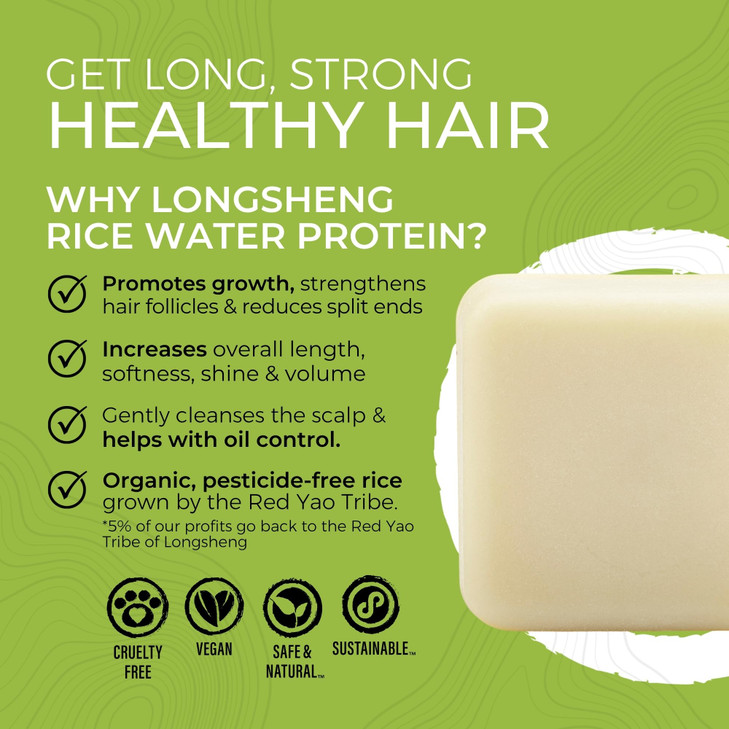 Viori Hidden Waterfall Conditioner Bar Made with Rice Water Handcrafted All Natural Organic Conditioner