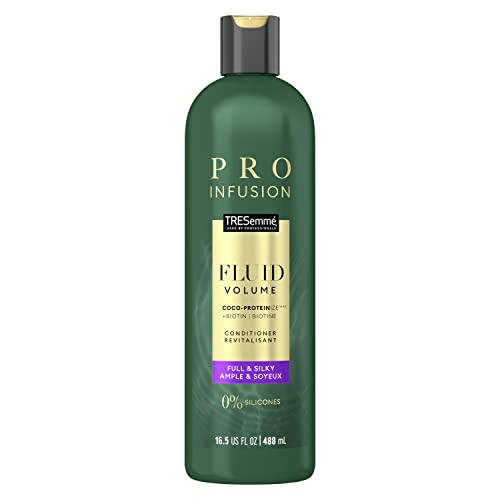 TRESemm CrueltyFree Pro Infusion Fluid Volume Conditioner For Full Silky Hair Infused With Natural Coconut Droplets Plan