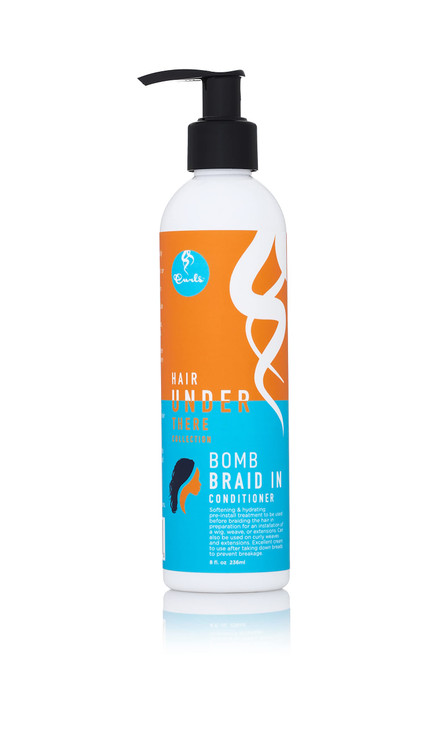 CURLS Hair Under There Bomb Braid In Conditioner Softening Hydrating PreInstall Treatment Use On Curly Weaves and Extens