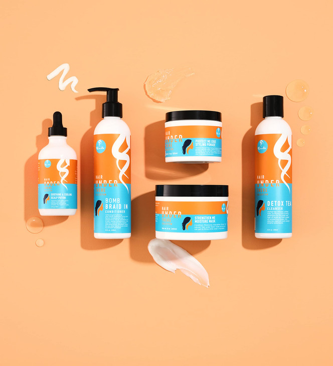 CURLS Hair Under There Bomb Braid In Conditioner Softening Hydrating PreInstall Treatment Use On Curly Weaves and Extens