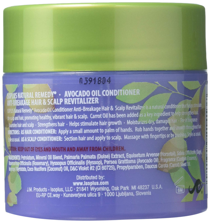 Isoplus Natural Remedy Avocado Oil Conditioner 4 Ounce