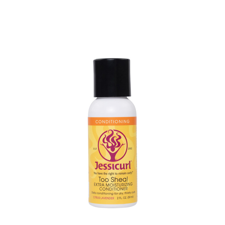Jessicurl Too Shea Extra Moisturizing Conditioner for Curly Hair Citrus Lavender 2 Fl oz Leave in Conditioner for Dry Ha