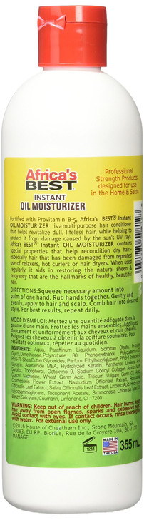 Africas Best Instant Oil Moisturizer 12 Ounce Green