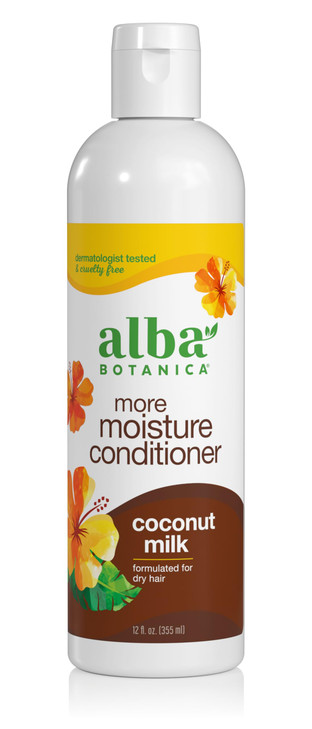 Alba Botanica More Moisture Conditioner Coconut Milk 12 Oz Packaging May Vary