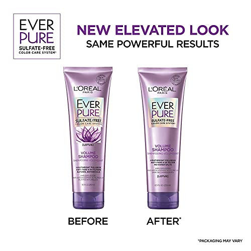 LOral Paris Moisture Sulfate Free Conditioner Hair Care for ColorTreated Hair with Rosemary Botanicals EverPure 85 Oz Pa