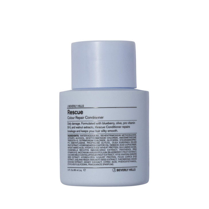 J Beverly Hills Blue Rescue Colour Repair Conditioner with Omega 3 Oil for Damaged Hair 3 Oz
