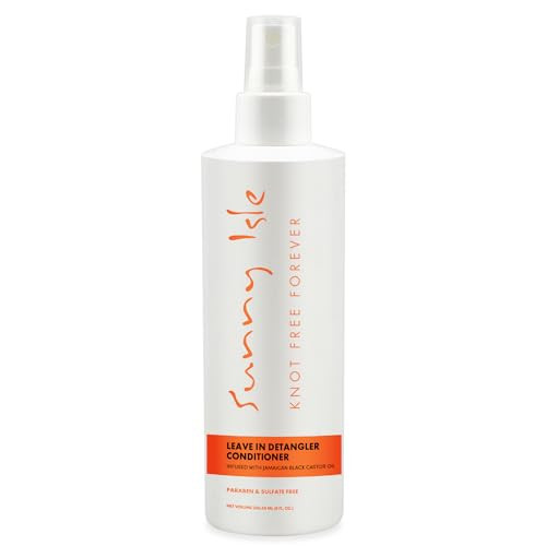 Sunny Isle Jamaican Black Castor Oil Knot Free Forever LeaveIn Detangler Conditioner 8oz Moisturizes Stimulates Hair Gro