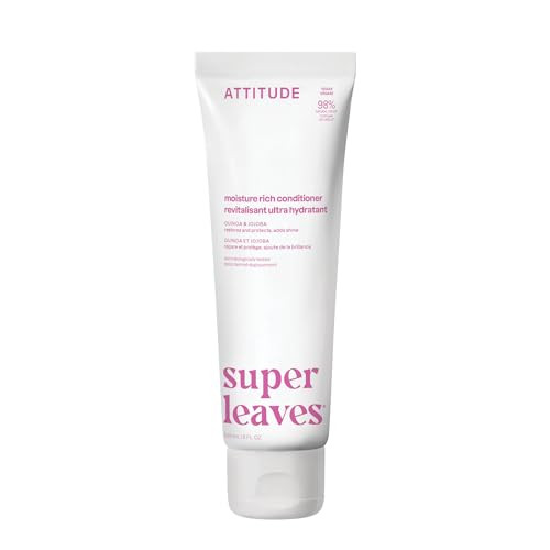 ATTITUDE Moisture Rich Hair Conditioner For Dry and Damaged Hair Naturally Derived Ingredients Vegan Detangler Dermatolo