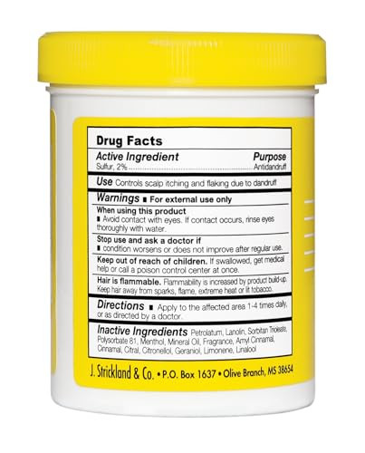 Sulfur 8 Medicated AntiDandruff Hair Scalp Conditioner 725 oz Helps Control Dandruff Soothes Itchy Scalp Moisturizes Hai