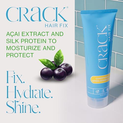 Crack HAIR FIX Conditioner with Twist Bottle Intense Hydration Frizz Control Strengthens Detangles Restores Shine Sulfat