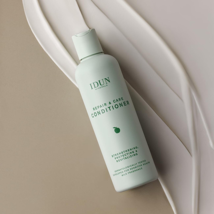 IDUN Minerals Repair Conditioner Detangler For DryDamaged Hair Intense Moisture Strength SoftSilky Malic Acid Apple Stem