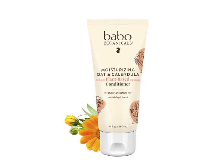 Babo Botanicals Moisturizing Oat Calendula Conditioner SiliconeFree For Dry or Sensitive Skin For all ages Vegan Lightly