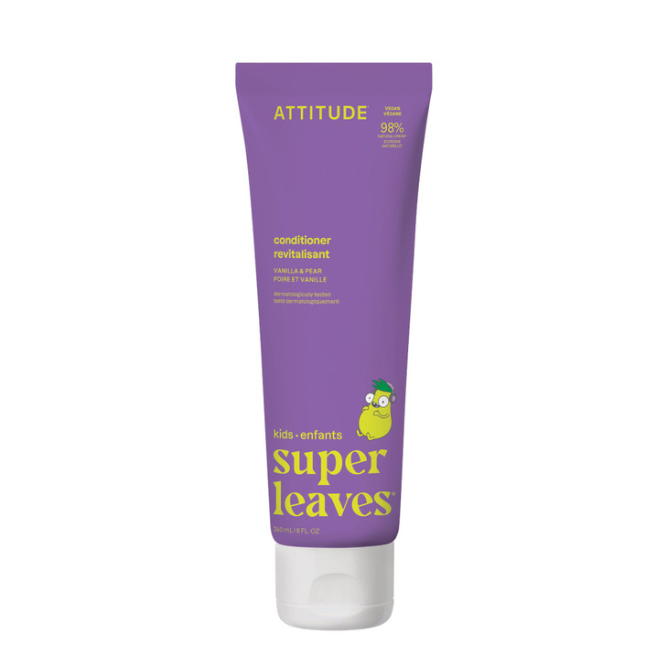 ATTITUDE Natural Conditioner for Kids Hypoallergenic Vegan Plant and MineralBased Vegan and Crueltyfree Vanilla and Pear