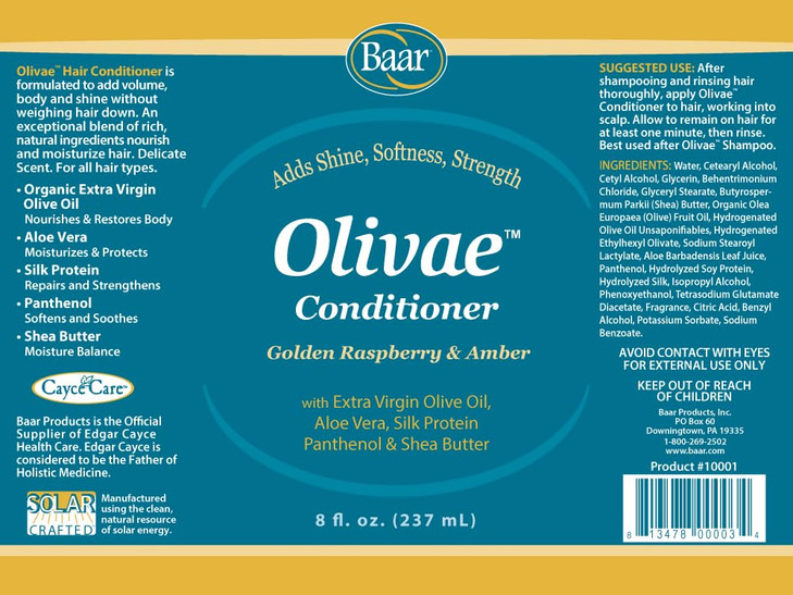 Olivae Conditioner Organic Olive Oil Conditioner with Organic Botanical Oils Specially Formulated to Nourish Hair Follic
