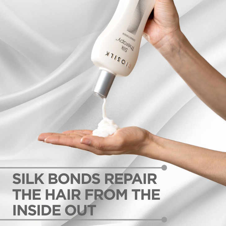 BioSilk Silk Therapy Conditioner Moisturizes Conditions Hair For Incredible Shine Sulfate Paraben CrueltyFree 7 Oz