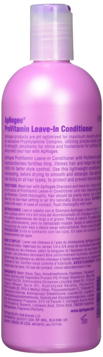 ApHogee ProVitamin LeaveIn Conditioner 16oz