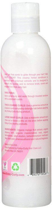KinkyCurly Knot Today Leave In ConditionerDetangler 8 oz