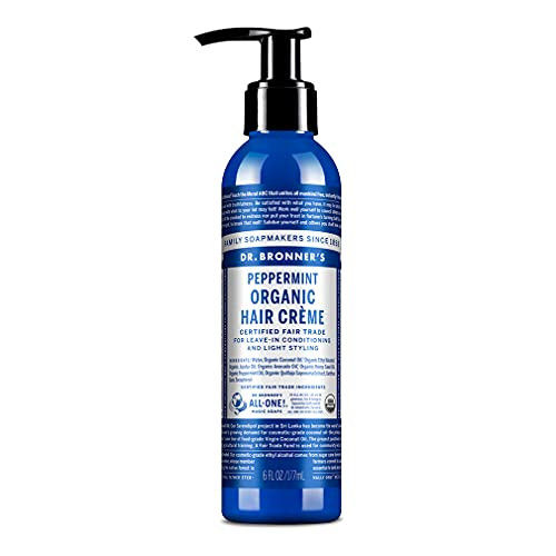 Dr Bronners Organic Hair Crme LeaveIn Conditioner Styling Cream Anti Frizz Hair Product for Women Men Hair Cream USDA Or
