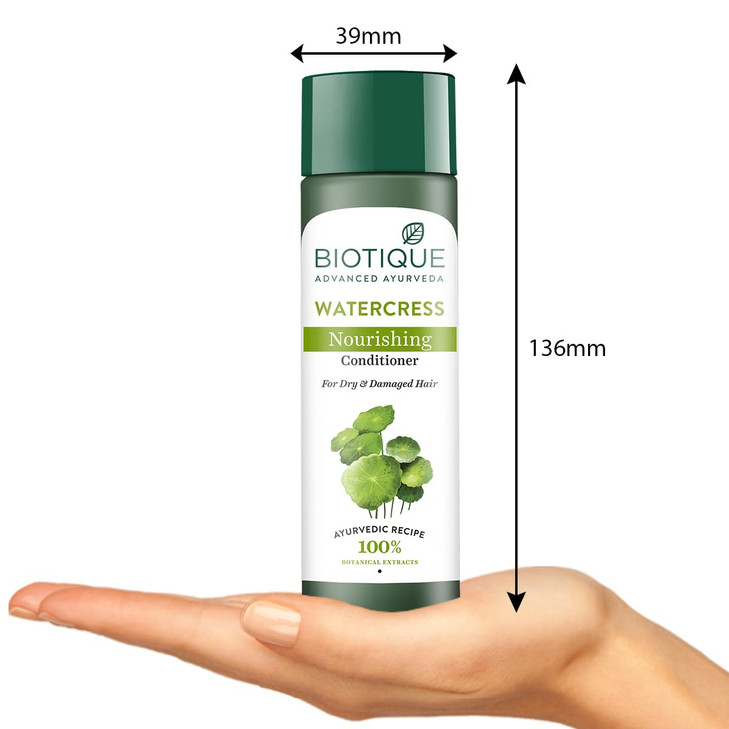 Biotique Bio Watercress Fresh Nourishing Conditioner For Dry damaged Color Treated and Perm 120 ml