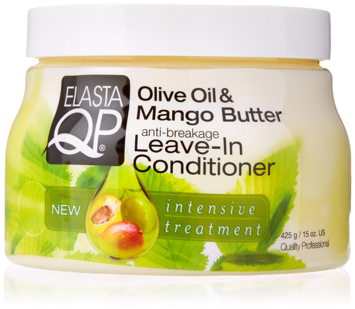 ELASTA QP Olive Mango Butter Leave In Conditioner 15oz 15 Oz 597150