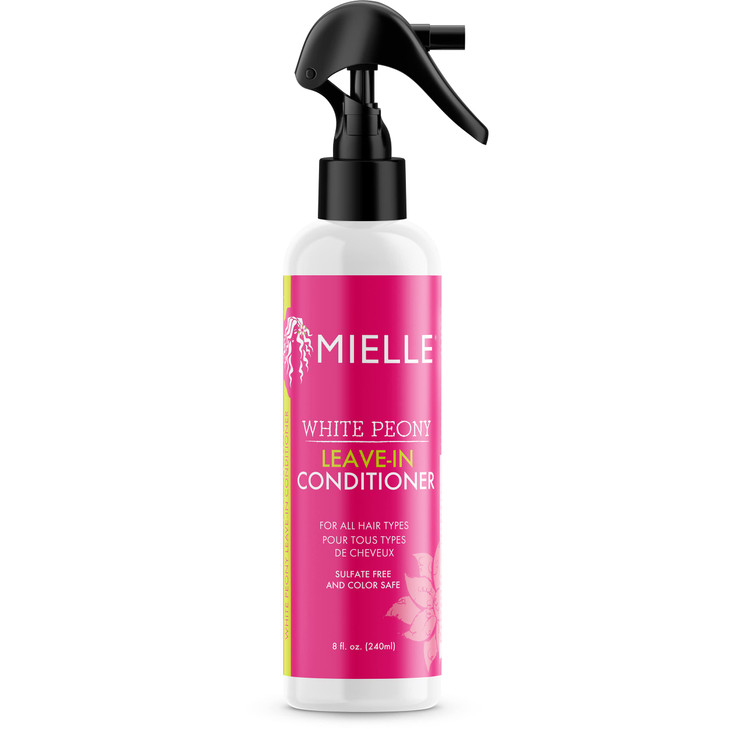 Mielle Organics White Peony LeaveIn Conditioner Spray UltraMoisturizing Detangler for Curly Natural Hair Frizz Control M