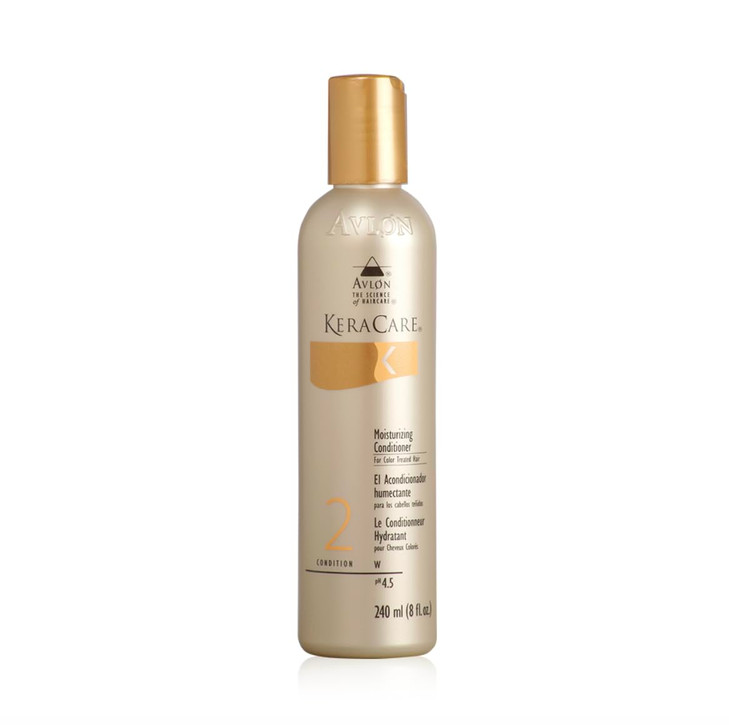 KeraCare Moisturizing Conditioner for Color Treated Hair 8 oz Patented Fiber Strengthening Complex Minimizes Color Fadin