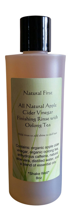 Natural First Organic Apple Cider Vinegar Finishing Rinse wOolong Tea to Add Shine to Dull Hair