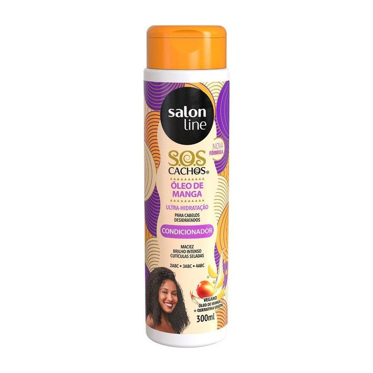 Linha Tratamento SOS Cachos Salon Line Condicionador 300 Ml Salon Line Treatment SOS Curls Collection Conditioner 1014 F