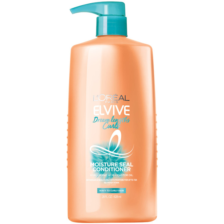LOreal Paris Elvive Dream Lengths Curls Moisture Seal Conditioner ParabenFree with Hyaluronic Acid and Castor Oil Best f