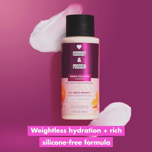 Love Beauty and Planet 5in1 MultiBenefit Conditioner Vegan Keratin Collagen SunKissed Mandarin for a Deep Cleanse Hydrat
