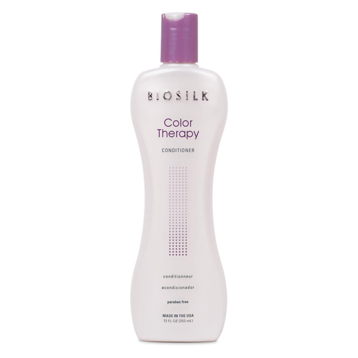 BioSilk Color Therapy Conditioner Replenishes Moisture While Protecting Color Enhances Vibrancy Shine Sulfate Paraben Cr